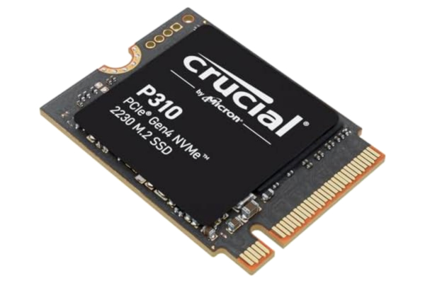 Crucial  P310 1TB PCIe Gen4 NVMe M.2 2230 Intern SSD, Upp till 7.100MB/s, Kompatibel med Steam Deck, ASUS ROG Ally, MSI Claw & Microsoft Surface, Solid State Drive - CT1000P310SSD2