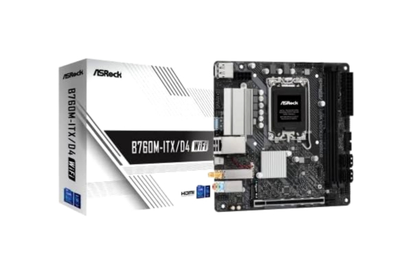 ASRock  B760M-ITX/D4 WiFi Bundkort - Intel B760 - Intel LGA1700 socket - DDR4 RAM - Mini-ITX