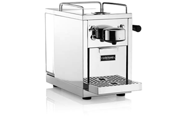 Sjostrand Coffee Maszyna do kawy Nespresso kompatybilna – ekspres do kawy, automatyczny ekspres do kawy ze stali nierdzewnej