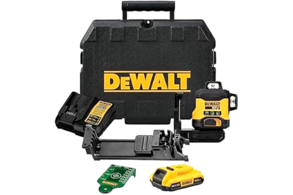 Dewalt  - Multiline lasernivå 3 x 360° kompakt XR 18 V 2Ah Li-Ion - grön stråle - DCLE34031D1-QW