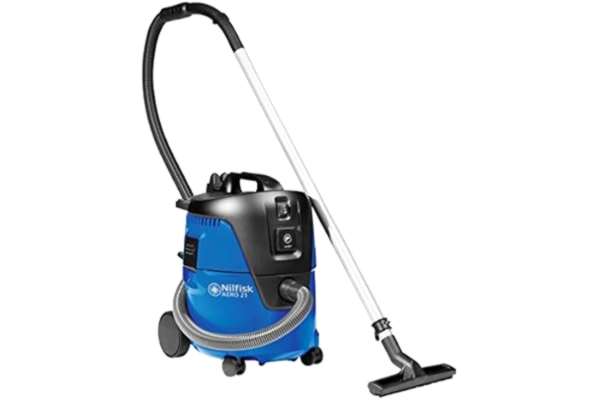 Nilfisk  våt/torr dammsugare AERO 21-21 PC (inkl. enhetsuttag, industridammsugare 1250 W, kompakt format, blåsfunktion, luftmängd (l/min,) 3600) 107406601, blå