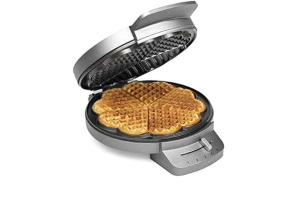 Princess  Våffeljärn 132380, Med Hjärtvåffelform, 1 200 Watt, 0.85 M Kabellängd, 5 Värmenivåer, Med Indikatorlampa