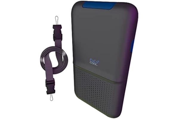 LIFAair  6GCool antracit, bärbar luftrenare mot allergier, huvudvärk, damm, husdjurallergier, virus, rök. Förbättrad sömnkvalitet, fokuserad på jobbet, studier och spel