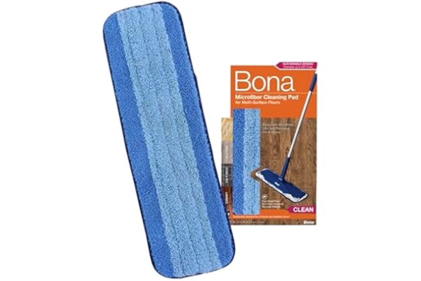 Bona  Mikrofibermopp för Våttorkning | Tvättbar | Dammvippa | Mikrofiber | Passar med alla Bona moppar | 1-pack