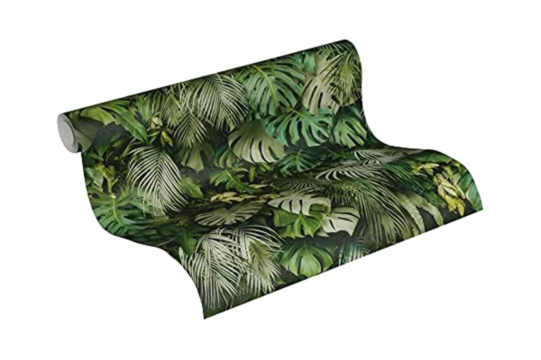 Living Walls A.S. Création Tapet - Djungeltapet i grönt - Tapet för olika rum - Väggtapet i 10,05 m x 0,53 m