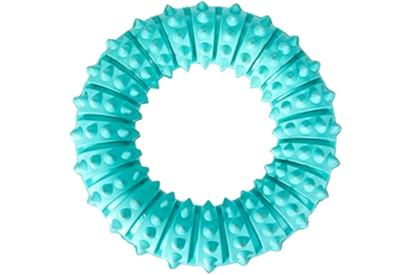 Trixie Adidas Denta Fun Ring 33181 Tuggleksak för Hundar, Grön, 12 cm