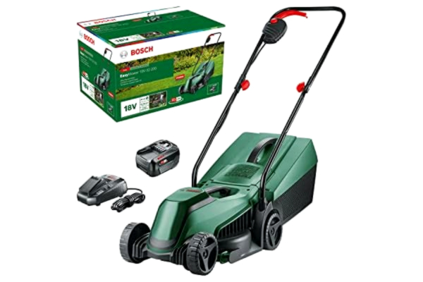 Bosch  sladdlösa gräsklippare EasyMower 18V-32-200 (1 x 4,0 Ah-batteri, 18V-system, klippbredd: 32 cm, i kartong)