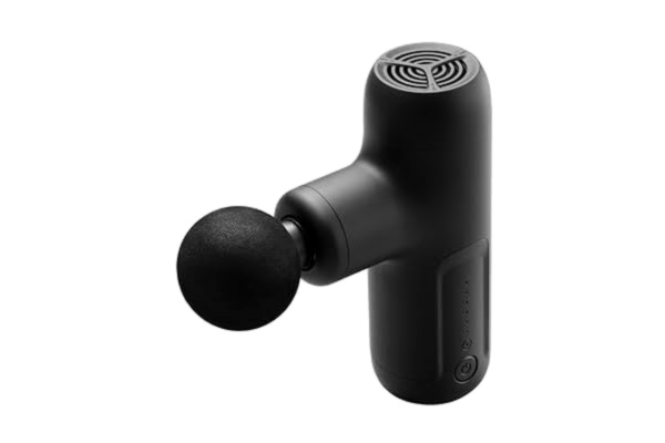 Flowlife  Flowgun Air Ultralätt Massagepistol på 340 gram, 20W Borstlös Motor, Tyst Teknologi, Lätt massagepistol med 4 Utbytbara Huvuden, Svart