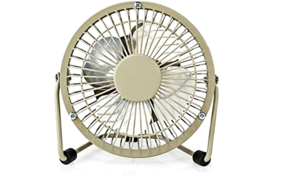 Nedis NEDIS Tafelventilator, stroomvoorziening via USB, diameter: 100 mm, 3 W, 1 snelheden, grijs