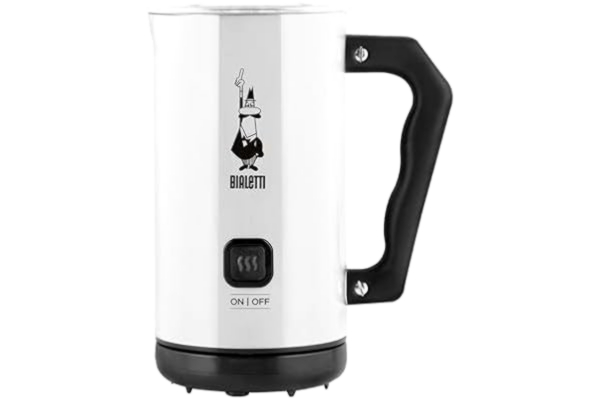 Bialetti  4432 Mjölkskummare, 150 ml, Vit, Svart