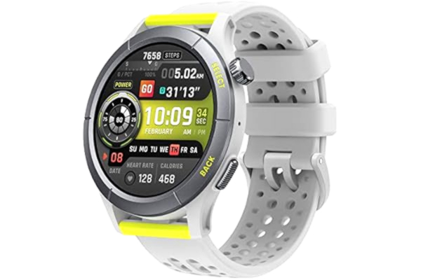 Amazfit  Cheetah 47 mm smartklocka för löpning med dual-band GPS, ruttnavigering och offlinekartor, träningsmall, pulsmätare, integrerad Alexa, 14 dagars batteritid för män och kvinnor-Rund