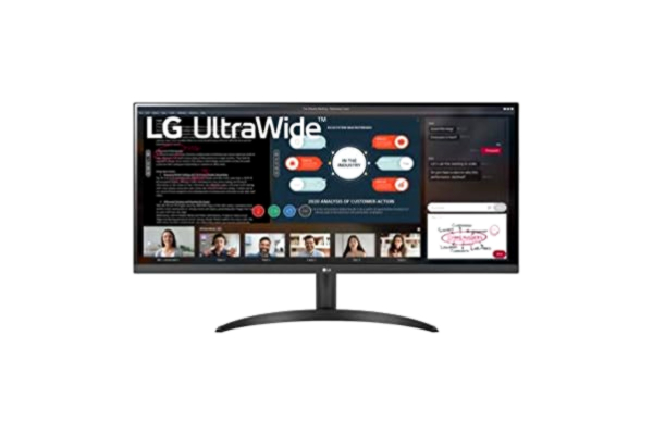 LG  34WP500-B - LED-skærm - 34 - 2560 x 1080 UWFHD @ 75 Hz - IPS - 250 cd/m² - 1000:1 - HDR10 - 5 ms - 2xHDMI