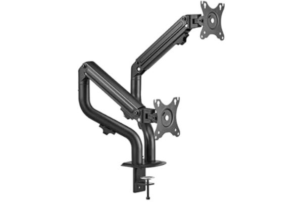 Gembird GEMBIRD Justerbar skrivbordsstativ med monteringsarm för 2 skärmar (lutbar), 17"-32", upp till 8 kg Markera