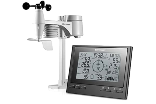 Bresser  Draadloos weerstation met buitensensor, 7-in-1 weercenter, ClimateScout met professionele buitensensor, zwart