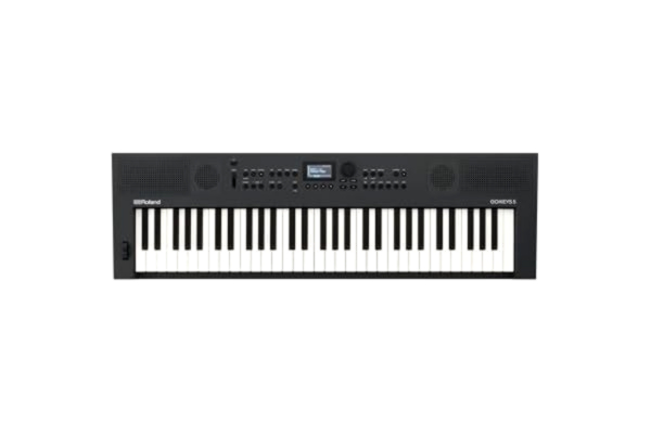 Roland  GO:KEYS 5 Music Creation Keyboard | 61-tangenters klaviatur | ZEN-Core-motor med över 1000 inbyggda ljud | Inbyggda stereohögtalare | Mikrofoningång – Grafit