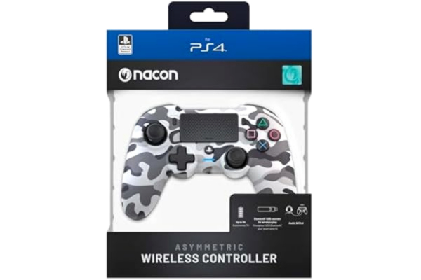 Nacon NACON Asymmetrisk trådlös styrenhet för Playstation 4 [Officiellt licensierad/Camouflage Grey]