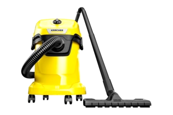 Kärcher  Grovdammsugare för Vått och Torrt WD 3 V-17/4/20, inkl. Patronfilter, Fleecefilterpåse, 1000 W, Plastbehållare: 17 l, Sugslang: 2 m och Slangförvaring, Blåsfunktion, Golv- och Fogmunstycke