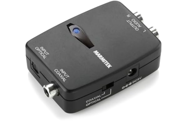 Marmitek  Connect - Audio Converter - Audio Converter - Digital till stereo - PCM stereo Audio - Dolby Digital standard gråsvart