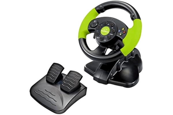 Esperanza  HIGH OCTANE XBOX-Edition spelratt med gas- och bromspedal för XBOX 360, Playstation 3 och PC med vibrationer och 13 actionknappar