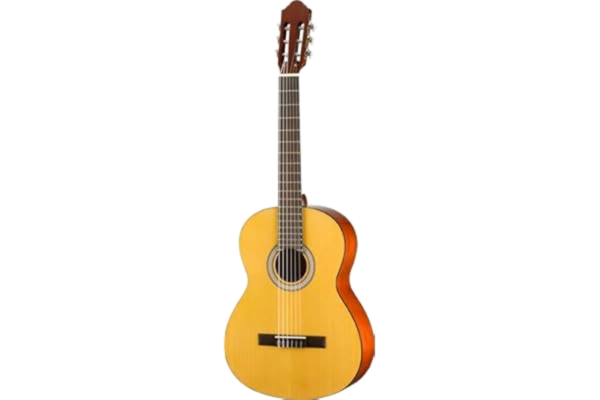 Walden WALDEN Konsertgitarr, laminerad granfilt, högglans lackering, inkl. väska