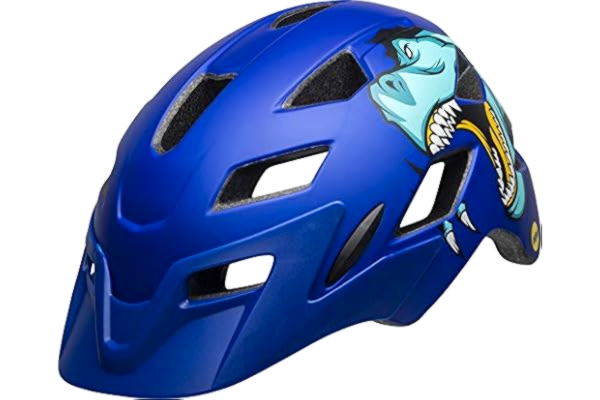 Bell Helmets BELL Kids' Sidetrack Cycling Helmet, T-Rex Matte Blue, 47-54 cm