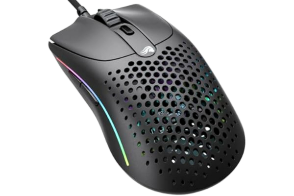Glorious  Gaming Model O 2 – trådlös gamingmus, 59 g, ultralätt, skjutspel, 26 000 DPI, Motion Sync, brytare för 80 miljoner klick, 6 programmerbara knappar, dubbelhänt, RGB, PTFE-fötter – Svart