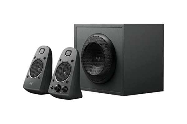 Logitech  980-001256 Z625 2.1 Högtalarsystem med Subwoofer, THX-certifierad, 400 W, 3.5 mm Ingång, Svart