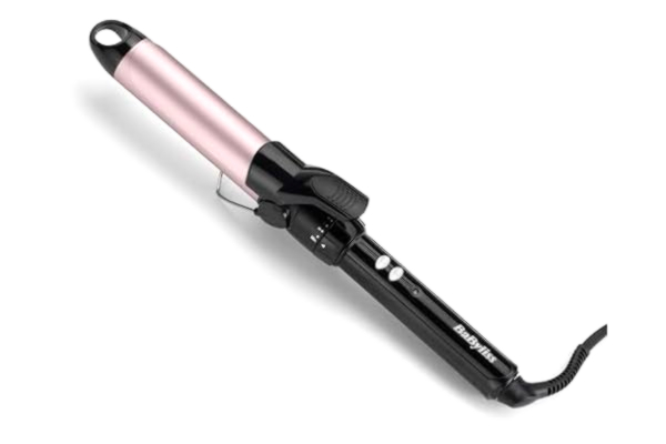 BaByliss  32 mm Locktång - Pro Satin Touch beläggning, 10 Värmeinställningar, Snabb Uppvärmning, Frissfria lockar, Integrerat stöd – Svart & Rosa, C332E