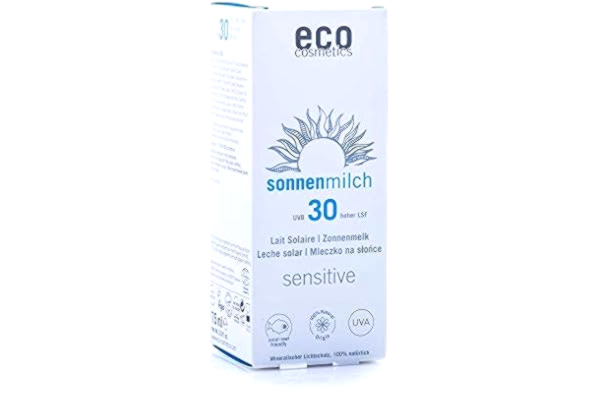 Eco Cosmetics eco kosmetika solmjölk LSF 75 ml känslig, vit
