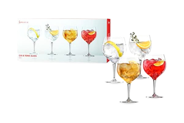 Spiegelau  4-delat Gin Tonic-glas-set, cocktailglas, kristallglas, 360 ml, specialglas, 4390179, klar