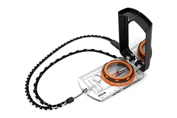 Silva  kompass utomhus – spegelkompass expedition S – pilkompass för långa avstånd – marschkompass med roterande kompasshölje – skala 1:24k, 1:25k, 1:50k – kompass militär – vandringskompass