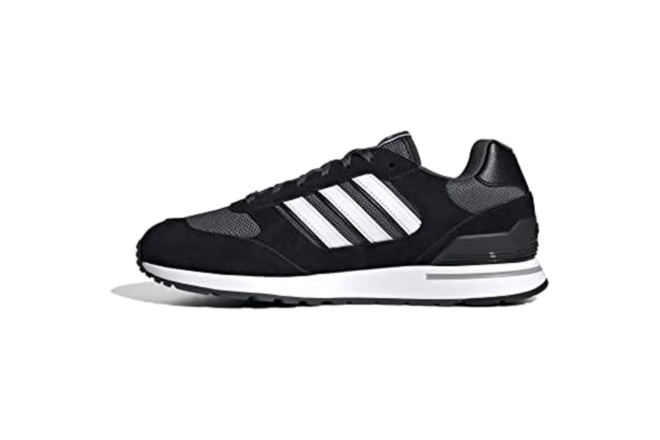 Adidas adidas Homme Run 80S Chaussures, Cblack/Ftwwht/Gresix, Numeric_46 EU