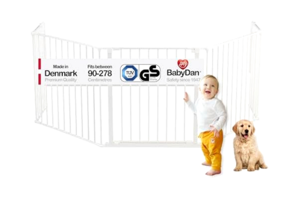 BabyDan  56814-10400-10-75 Säkerhetsgrind, XL, Vit