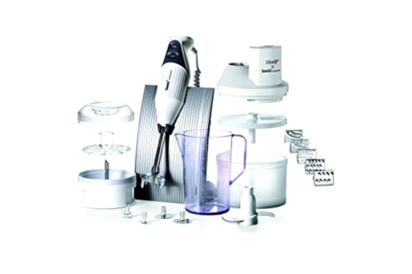 Bamix Unbekannt MX105127 Bamix Superbox MX105027 blender ręczny, jasnoszary, stal nierdzewna, biały