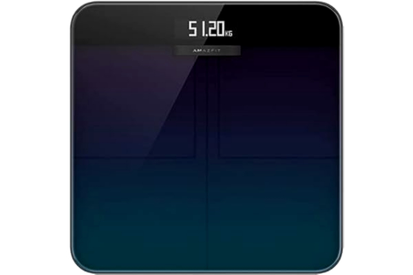 Amazfit  Intelligent kroppssammansättning våg digital personlig vägningsvåg med intelligent analys 16 parametrar för kroppssammansättning, app för IOS och Andriod Aurora