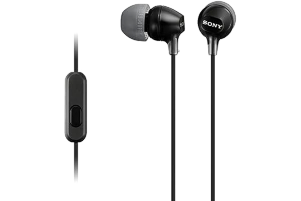 Sony  MDR-EX15AP In-ear Hörlurar med Smartphonekontroll och Mikrofon - Svart