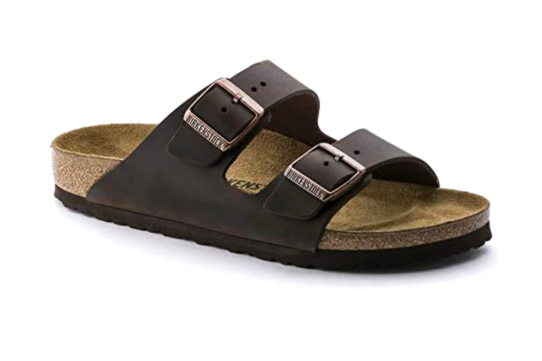 Birkenstock  Unisex Arizona BS mocka lädersandaler, Brun Habana, 42 EU