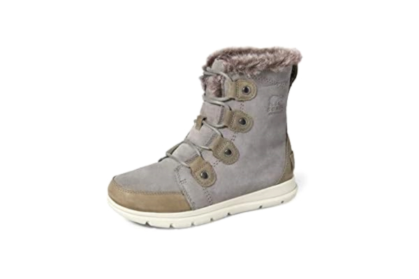 Sorel  Women's Explorer Joan Snow Boot, Quarry Black, 6 UK