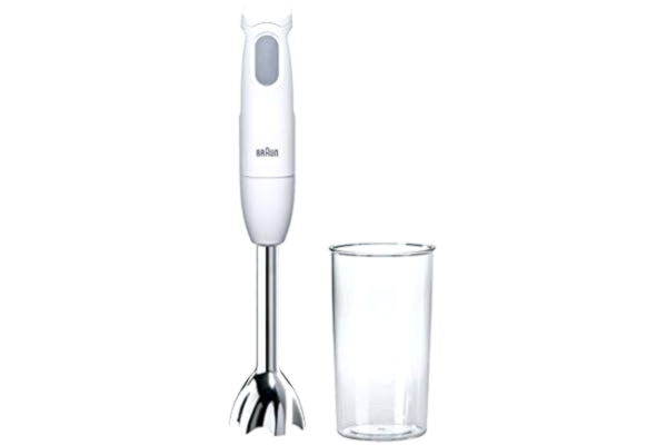 Braun  MQ 100 Curry Mixeur Plongeant Blanc 10 x 15 x 24 cm