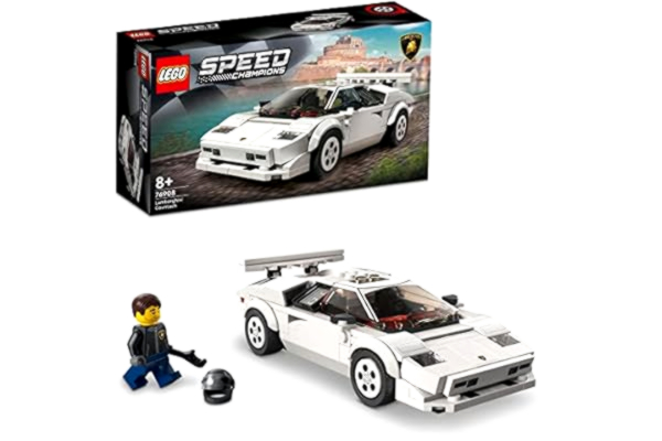 LEGO  Speed Champions Lamborghini Countach Leksaksbil, Bilmodell i Realistisk Design, 2022 Collection, Present för Barn från 8 år 76908
