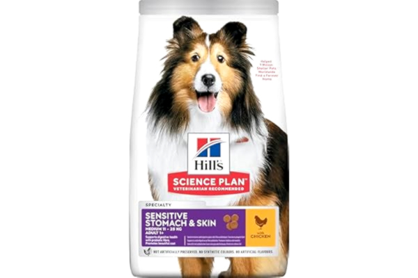 Hills HILL S Sensitive Stomach & Skin Medium Adult - torr hundmat med kyckling 2,5 kg