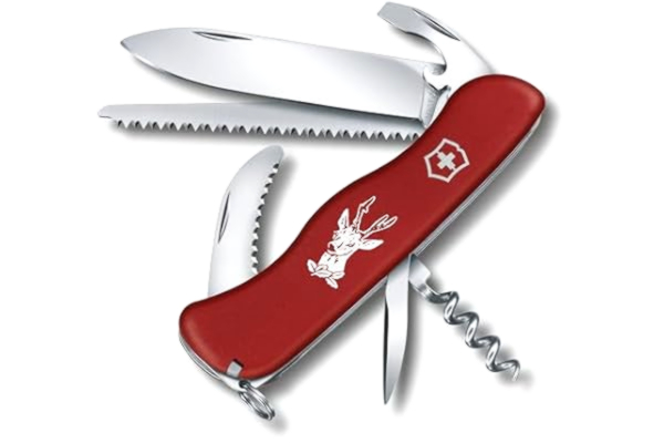 Victorinox , Schweizer Taschenmesser, Hunter, Multitool, 12 Funktionen, Klinge, gross, Korkenzieher, Kapselheber, Feststellklinge