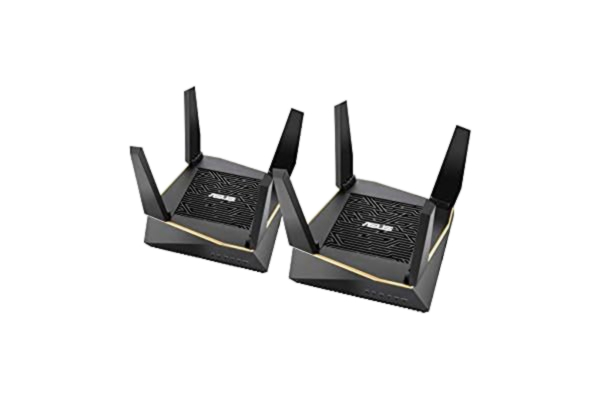 Asus  Ai Mesh AX-WLAN-systeem Toegangspuntenset Bis zu 300m² (2x AX6100 AiMesh Set) zwart