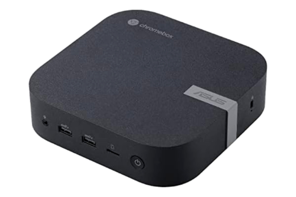 Asus ASUS CHROMEBOX5-SC002UN Mini Desktop PC (Intel Celeron 7305-processor, integrerad Intel UHD-grafik, 4 GB DDR4-minne, 128 GB M.2 NVMe PCIe 3.0 SSD, WIFI 6E, Chrome OS) svart