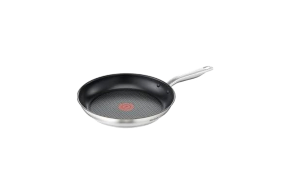 Tefal  Virtuoso stekpanna E49106 | 28 cm | belagd | 10 års garanti | högkvalitativt premium rostfritt stål | non-stick titanbeläggning | temperaturindikator termosignal | lämplig för induktion |