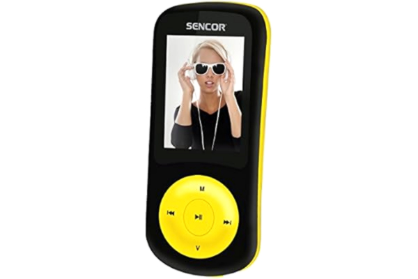 Sencor  SFP 5870 BYL - Digital afspiller - 8 GB - sort, gul
