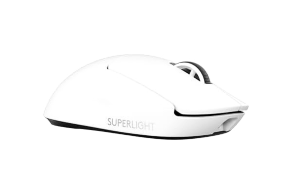 Logitech  G PRO X SUPERLIGHT 2 trådlös spelmus, 60 g Pro-Grade mus med 5 programmerbara knappar, 44k DPI-sensor, rapporteringsfrekvens på 8 kHz, USB-C-laddning för PC/Mac - Vit