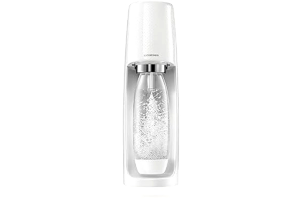 SodaStream Sodastream - 2270051 Spirit Blanche - Machine à gazéifier l'eau avec 1 cylindre et 1 bouteille - 18,6 x 13 x 43 cm