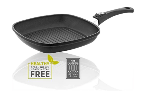 Berndes  031198 Poêle à Griller Vario Click spécial Plaque à Induction, 30 x 30 cm