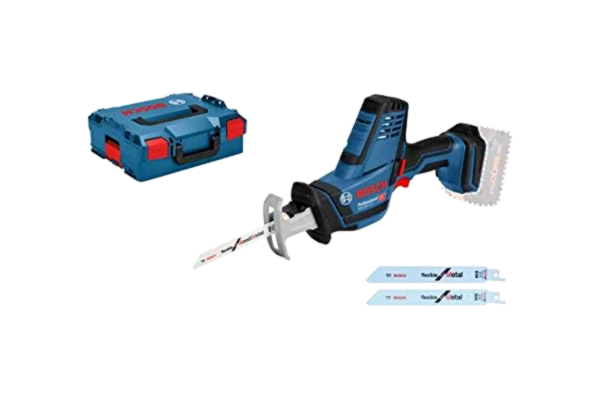 Bosch  Professional 18V System sladdlös tigersåg GSA 18 V-LI C (Compact Version, 3 x tigersågblad, utan batterier och laddare, i L-BOXX)